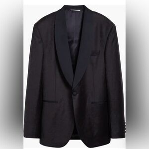 Jack Victor Ethan Paisley Shawl Collar Stretch Cotton Dinner Jacket